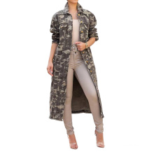 Camouflage Long Sleeve Women′s Jacket